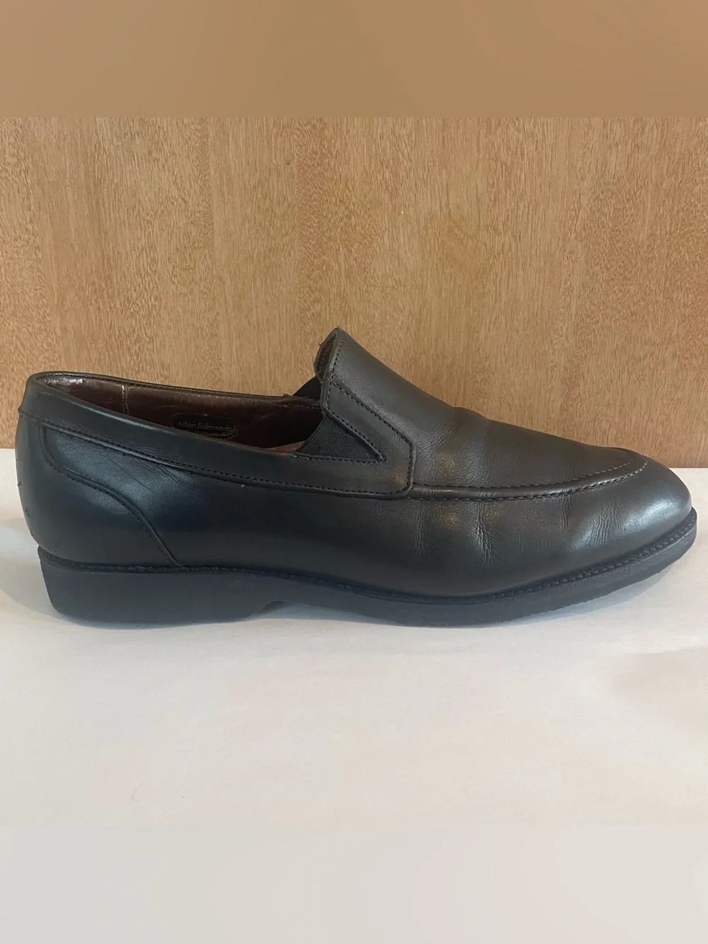 ALLEN EDMONDS Road Warriors 3890 Mens Size US 10.5 D Black Loafers Slip On Shoes